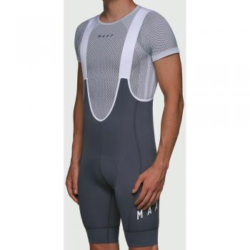 Profi-Team Radfahr-Lätzchen kurze Hose Grau Lycra mit UPF 50+ Italien Power Rennen