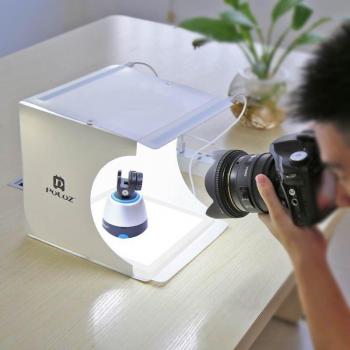 Lumière LED sans ombre pour photographie + boîte souple et tente QJY99