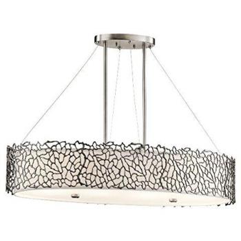 Silver Coral 4 Light Pendant Bar