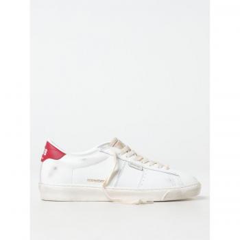 Golden Goose Glossy Red Heel Tab Sneakers – Male, White