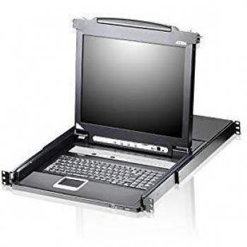 ATEN 16 Port 19 LCD KVMP Switch, USB Port integriert, CL5716N-ATA-2XK06UG