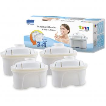 TM Electron TMFIL004 Filtros de Agua Compatibles con Jarras Maxtra, Pack de 4