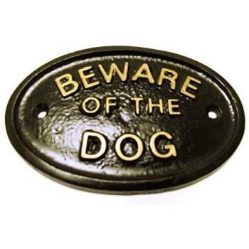 Danger: Dog on Property – Black Wall/Gate Decal