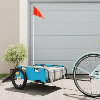 Bike Trailer with Blue Oxford Fabric and Iron (vidaXL)