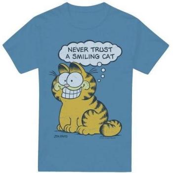 XL Garfield Men's Smiling Cat Shirt – Carolina Blue
