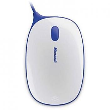 Microsoft Express Mouse 3 boutons souris filaire USB blanc bleu