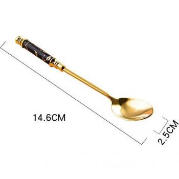 Golden Dessert Spoon