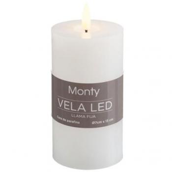 Bougie LED blanche ambiance 13 cm