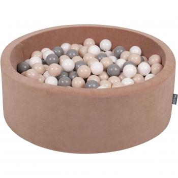 KiddyMoon Soft Ball Pit 90x30cm Rosa Deserto con Palline