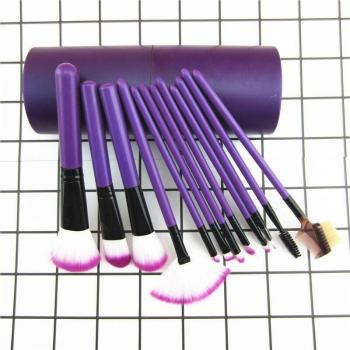 Brocha Set de Maquillaje en Barril 12 Unidades