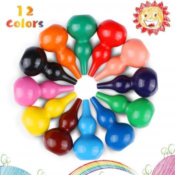 WOSTOO Pastelli Non Tossici, Impugnatura Facile, 12 Colori