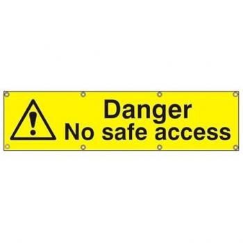 Safety Alert Scaffold Banner