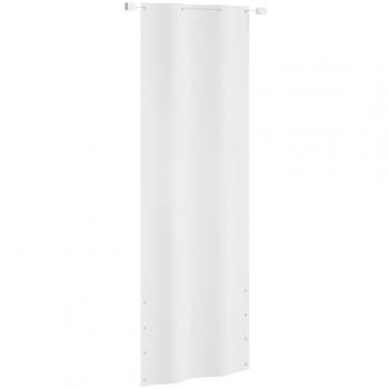 Paravento per Esterni Bianco 80x240 cm in Tessuto Oxford