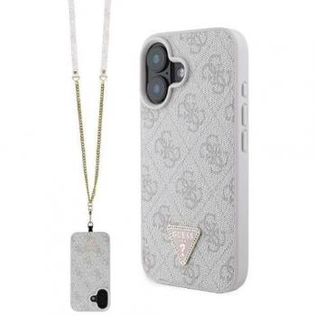 Carcasa Guess Crossbody Triángulo Metálico para iPhone 16 – Variedad de Colores