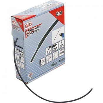 Gaines thermorétractables noires 8 m Ø3 mm BGS