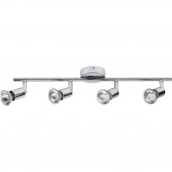 Rabalux LED Spotleuchte Norton 4-flammig, Metall, silber, GU10
