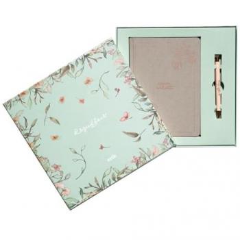 Cuaderno A5 Premium con Bolígrafo Raquel Beck