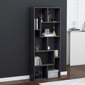 Mueble de almacenaje gris 67x24x161 cm