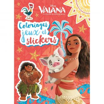 Vaiana, coloriages, jeux et stickers