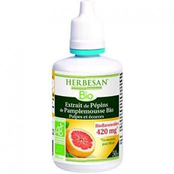 Herbalgem Extrait de Pépins de Pamplemousse Bio 50 ml
