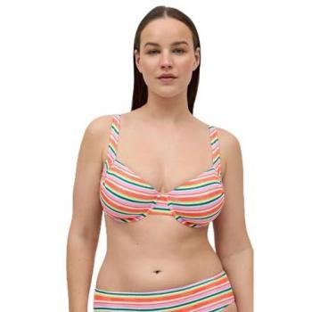 Top bikini micropiqué reductor copas C y D