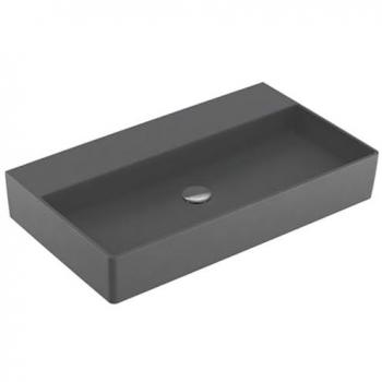 Vasque Murale Villeroy & Boch Memento 2.0 80 x 47 cm, Graphite C-plus, sans trou, sans trop-plein