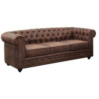 3-Sitzer Sofa im Chesterfield-Design