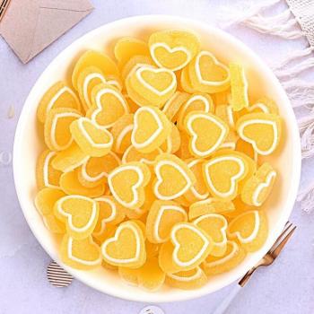 50Pcs 17mm Heart Shape Simulation Resin Cabochons for Crafting