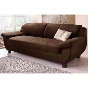 Home Affaire 3‑Sitzer Yesterday – 207 × 80 × 91 cm – Melrose Mikro – Farbvariante Mocca
