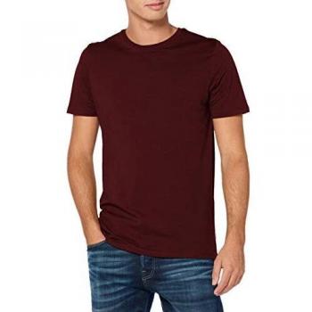 Jack & Jones T-Shirt Organic Basic Herren Dunkelrot Slim Fit Größe M