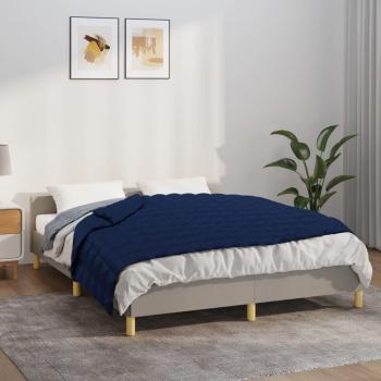 Couverture Couette Lestée Bleue 137x200 cm 10 kg Tissu VidaXL