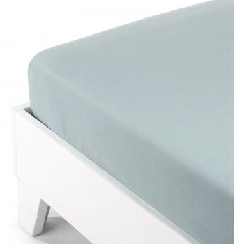 Completo Letto Lenzuola Tinta Unita Flanella Caleffi Grigio