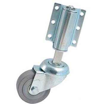 Roulette pivotante à ressort gris, diamètre 50 mm, support de charge 40 kg – ref. 718531A
