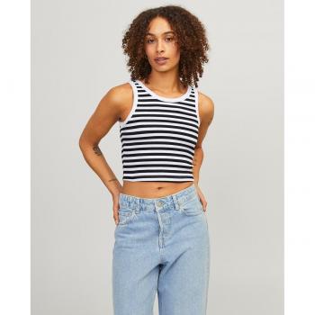 Jack & Jones Top Senza Maniche Fallon White/Black M
