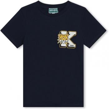 T-shirt Kenzo Kids 10A bleu en coton avec design au dos
