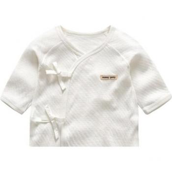 Chemise à manches longues en coton pour nourrissons