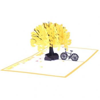 Dankeskarte mit 3D Blumen für Mütter
