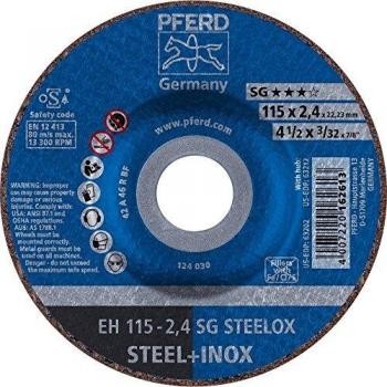 Disque de meulage en oxyde d'aluminium Pferd de 115 mm x 3,2 mm
