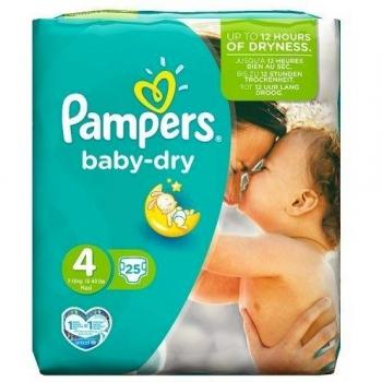 Pampers BabyDry Size 4, 25 Count