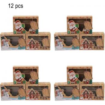 Oil-proof Christmas Cake and Biscuit Box