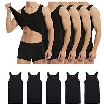 White Breeze Farchat 5‑Pack Men's Vests – 4XL