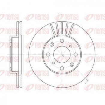 Disque de frein pour Honda CRX 2 REMSA 6369.10