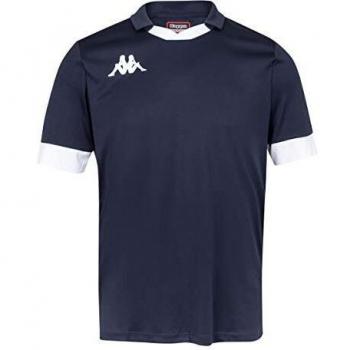 T-shirt Kappa Tranio Homme, Bleu Marine/Blanc, Taille M