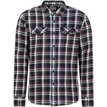 Mountain Warehouse Herren Trace Flanellhemd Langarm XS in Khaki