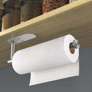 Support autocollant pour rouleau de papier essuie-tout
