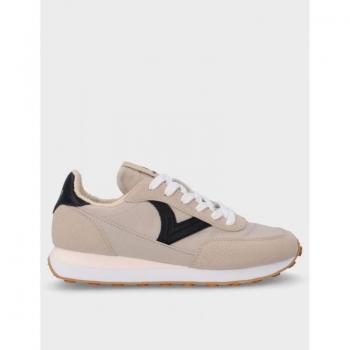 Victoria Astro Damen Sneakers Nylon mit passendem Design und gezackter Sohle Beige 38