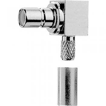 Telegaertner SMB Plug Connector Right Angle 50 Ω