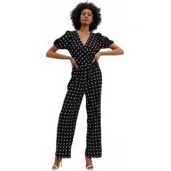 V-Ausschnitt gepunkteter Overall für Damen von Dorothy Perkins Größe 16 UK