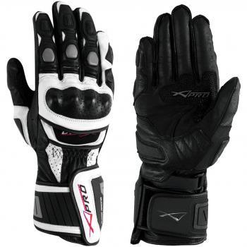 Guantone A-Pro Moto Racing: stile bianco e argento XL