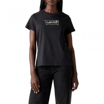 Levi's Mujer Camiseta Perfect en Color Negro (XL)